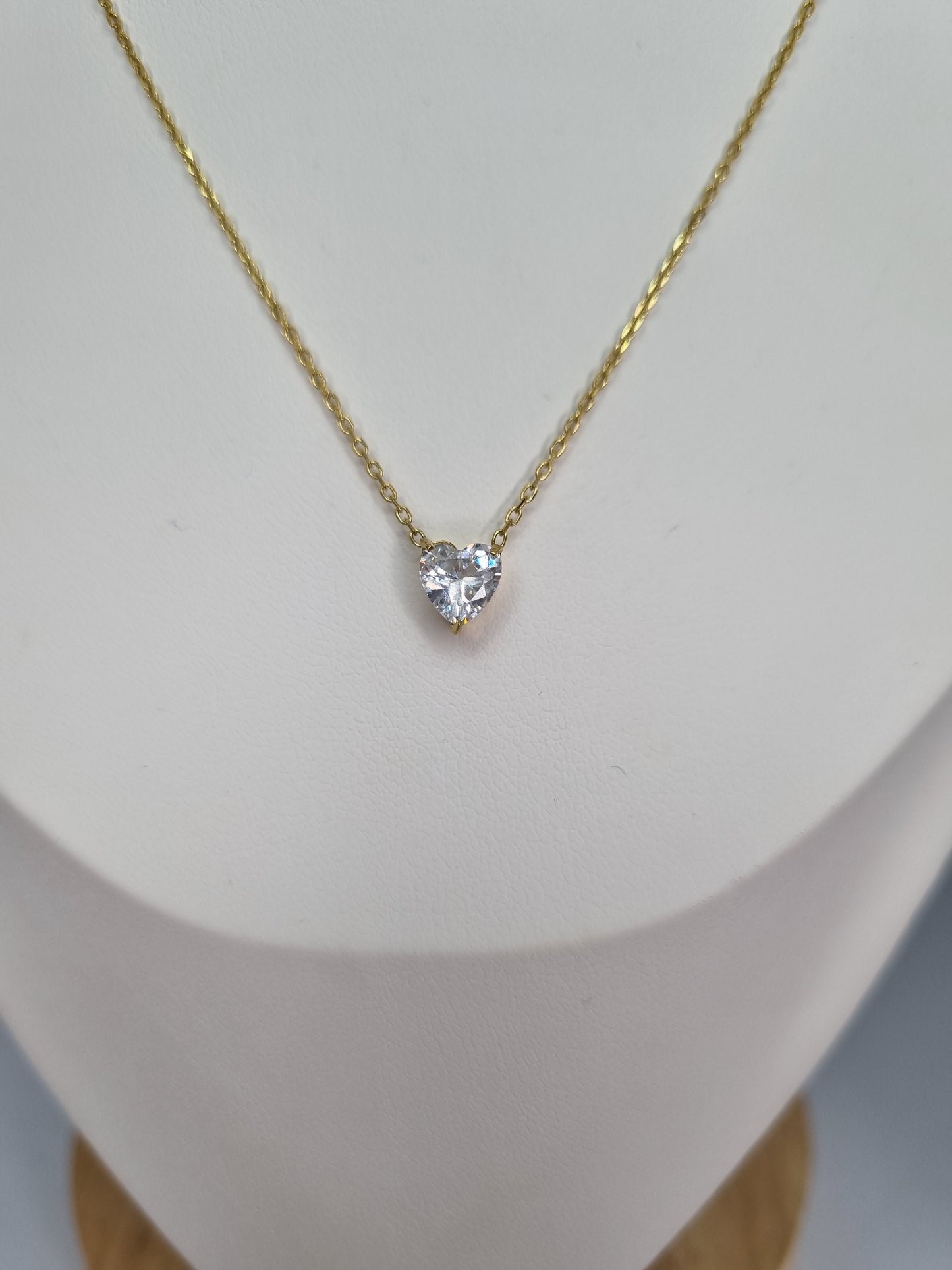 LYA - Collier cristal en forme de coeur