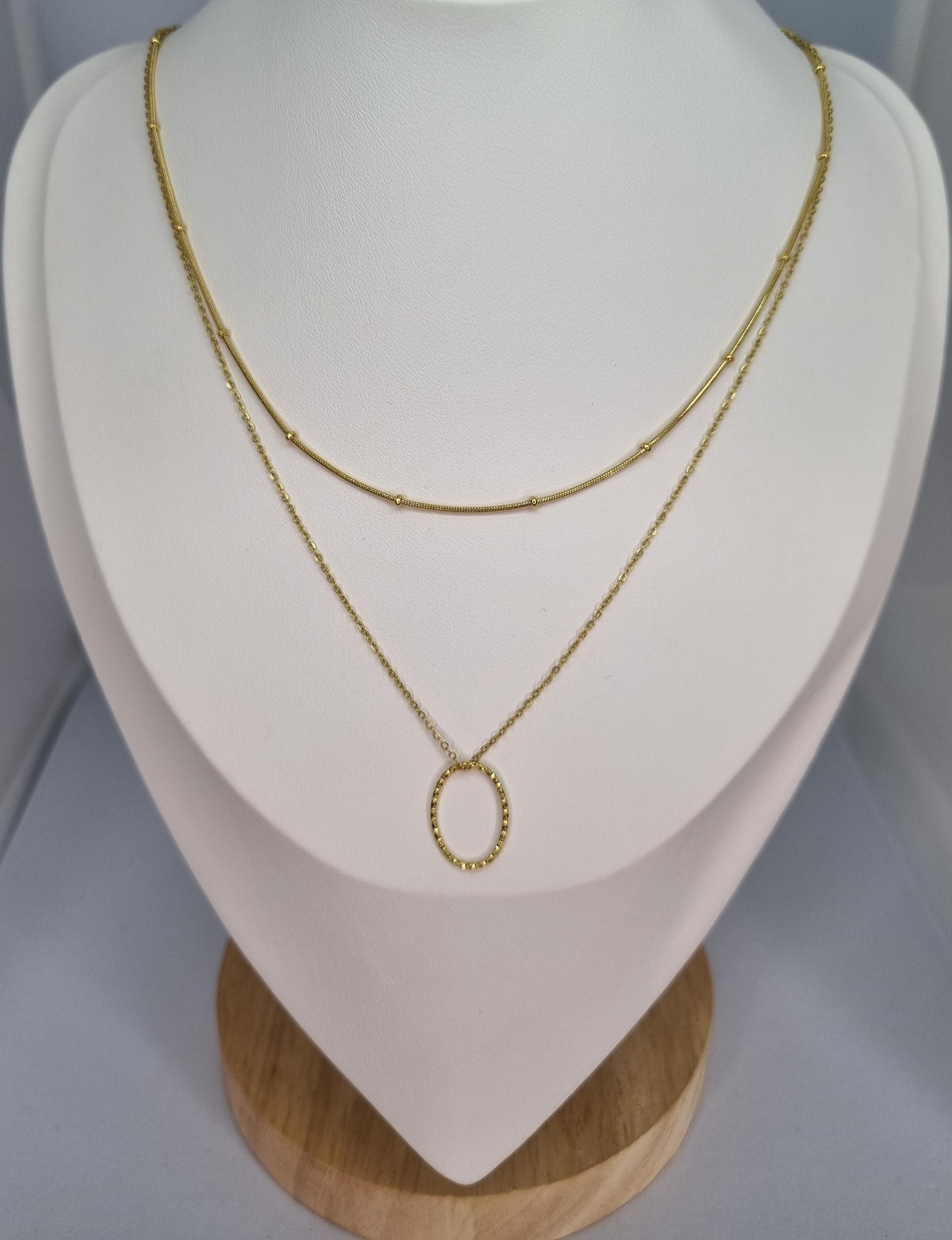 DALHIA - Collier multi-chaîne dorée