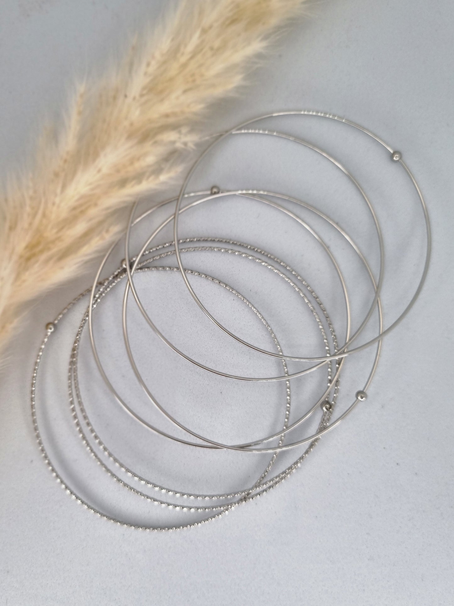 ORION - Multi bracelet joncs fins dorés