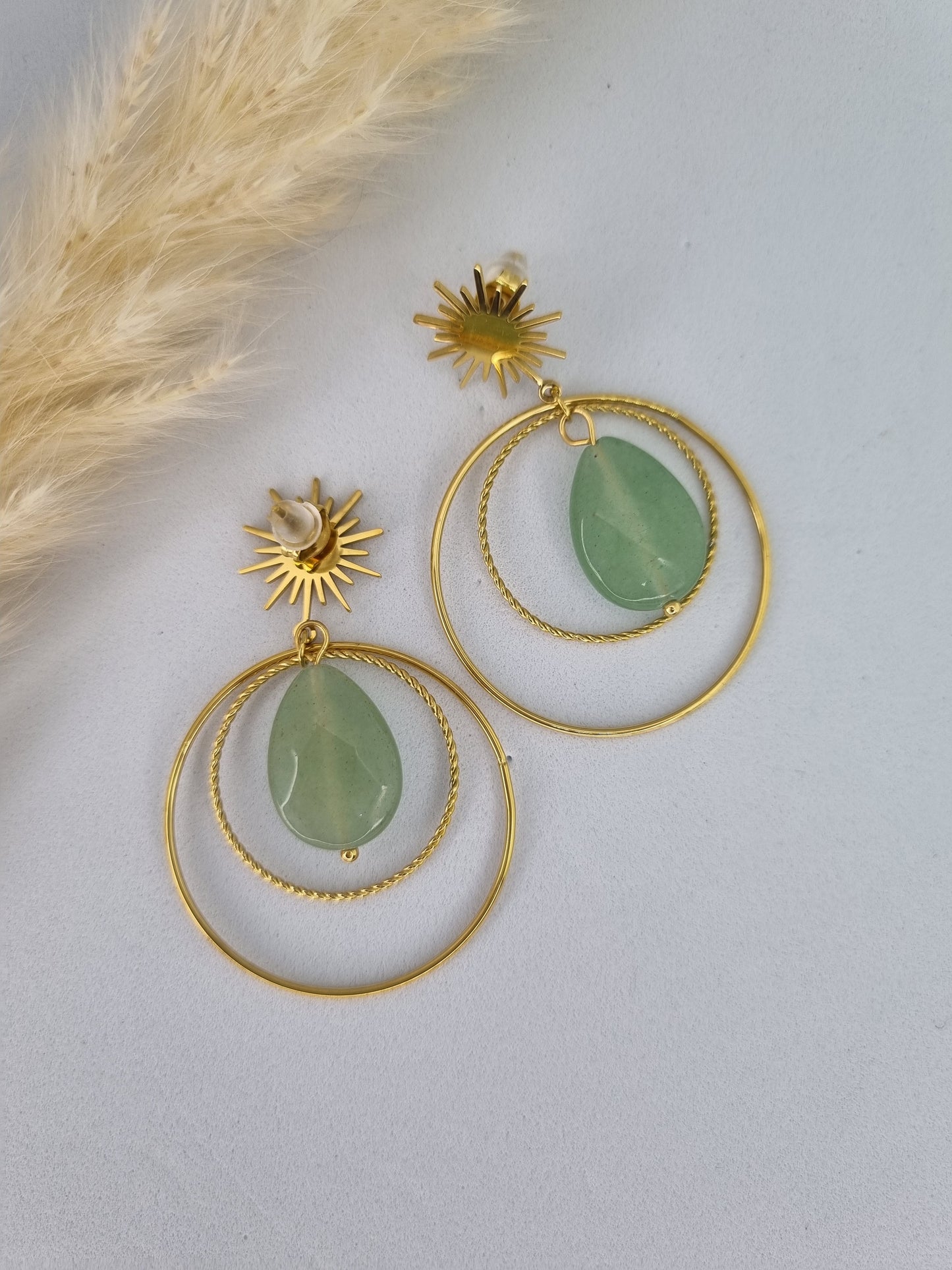 KALINDA B.O soleil avec pierre verte