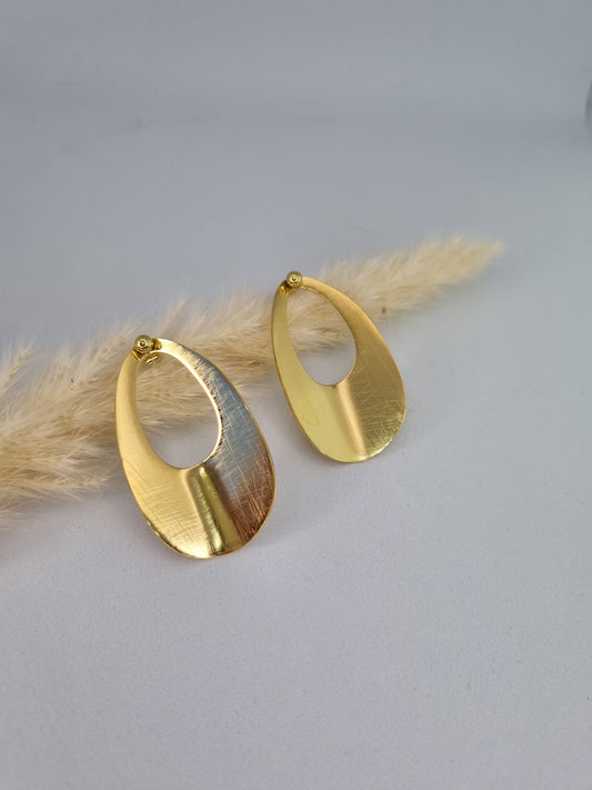 SOLA – Boucles d’oreilles ovales effet brossé