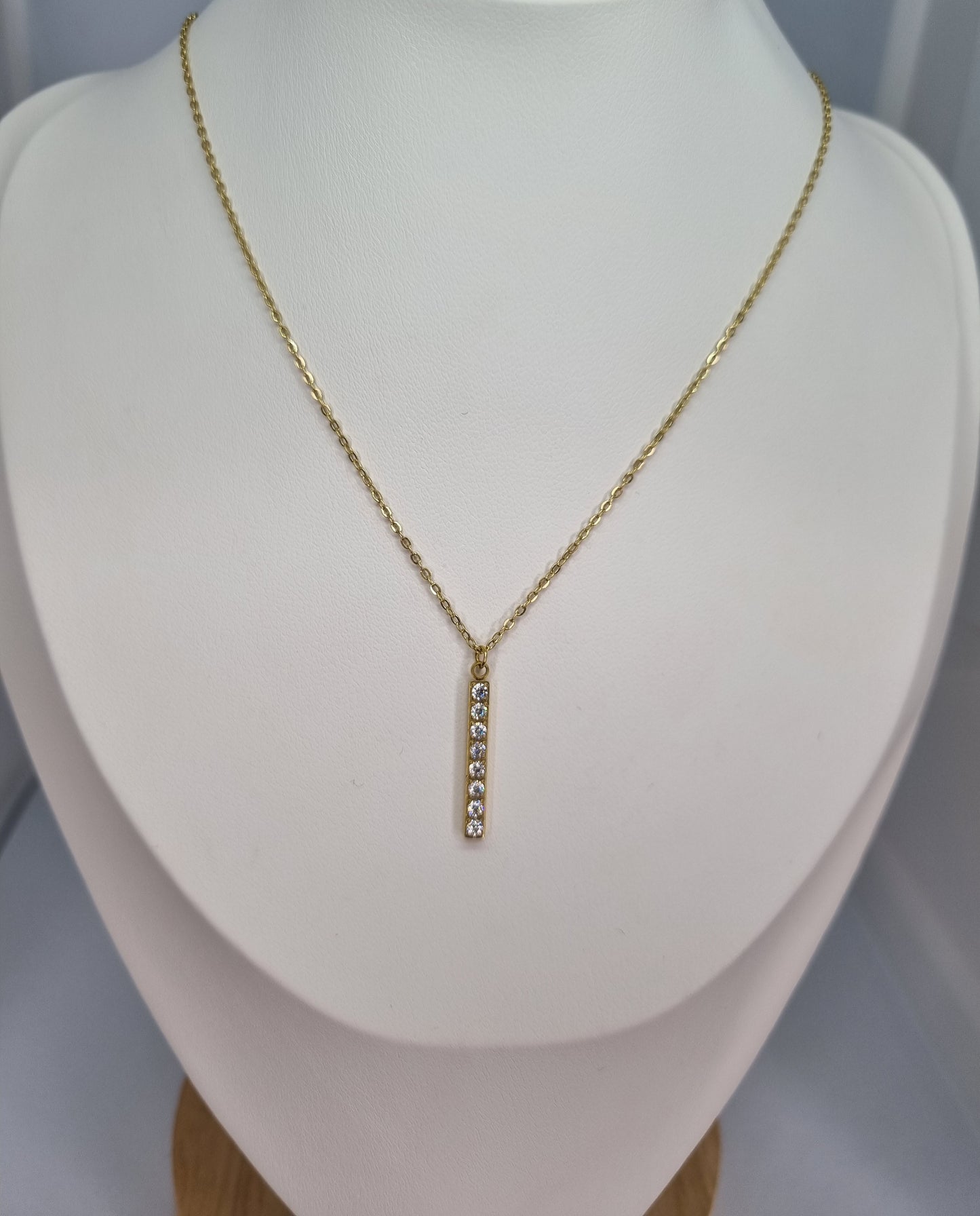 ECLORA - Collier barre et oxyde de zirconium