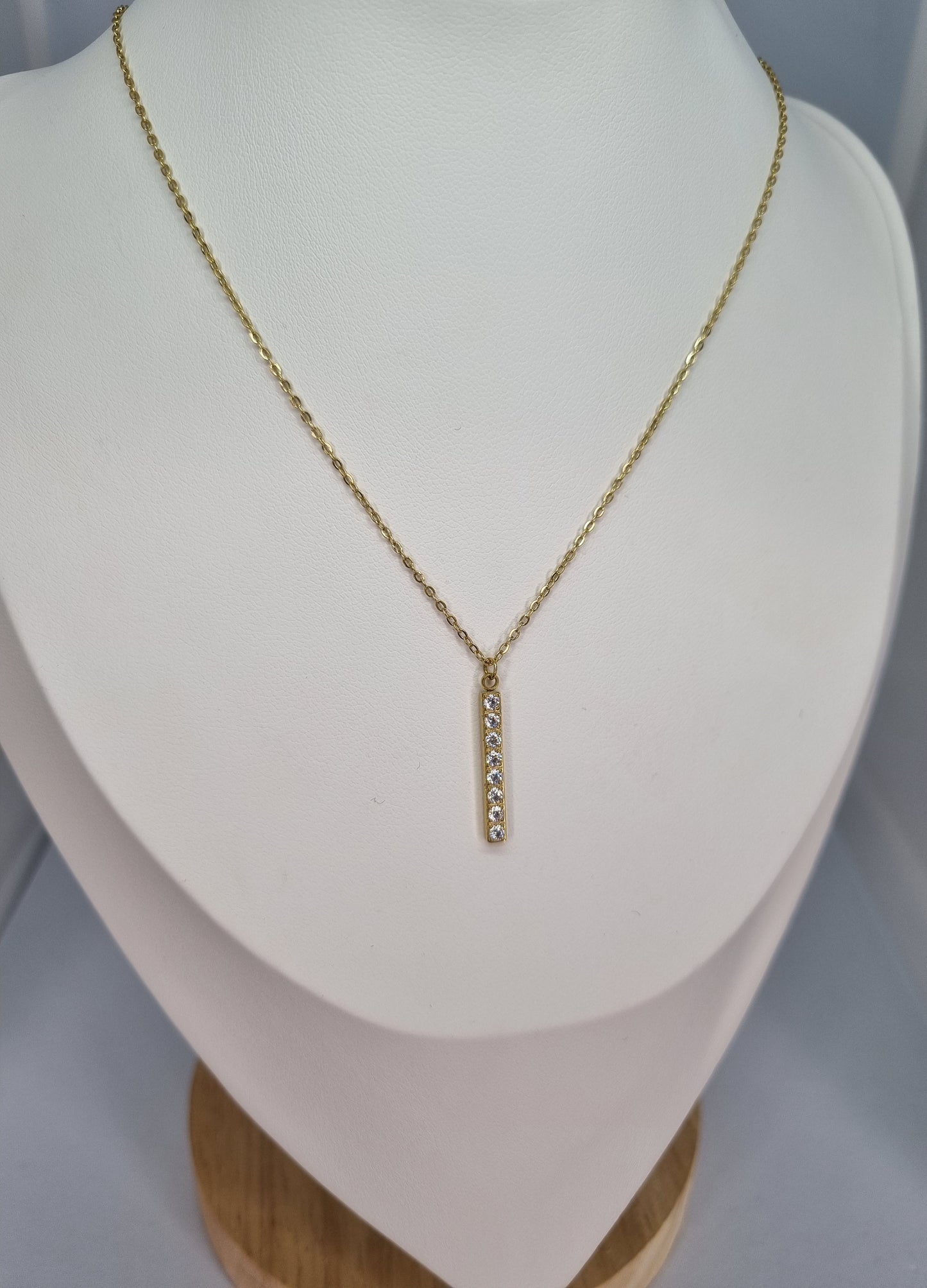 ECLORA - Collier barre et oxyde de zirconium