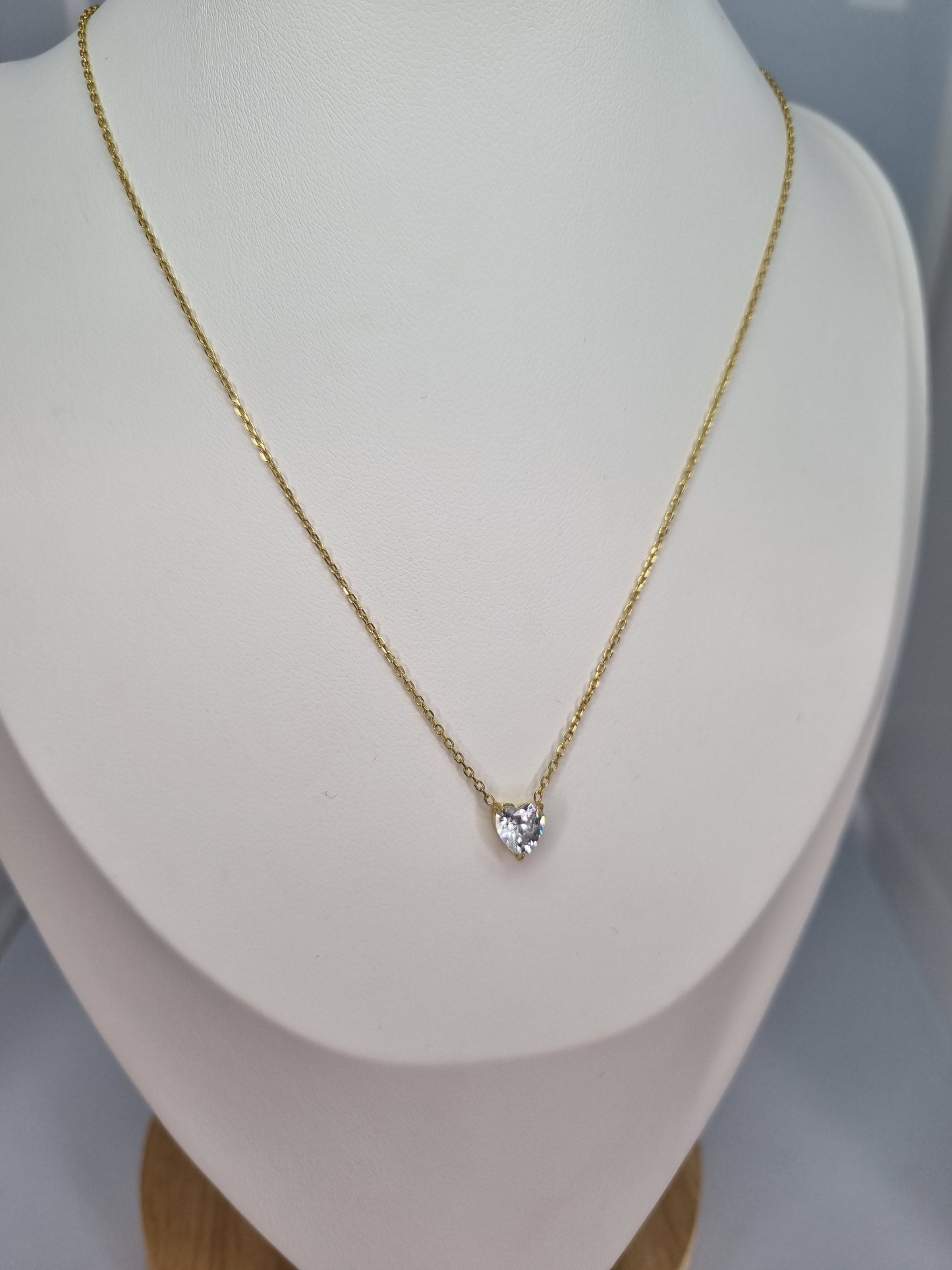 LYA - Collier cristal en forme de coeur