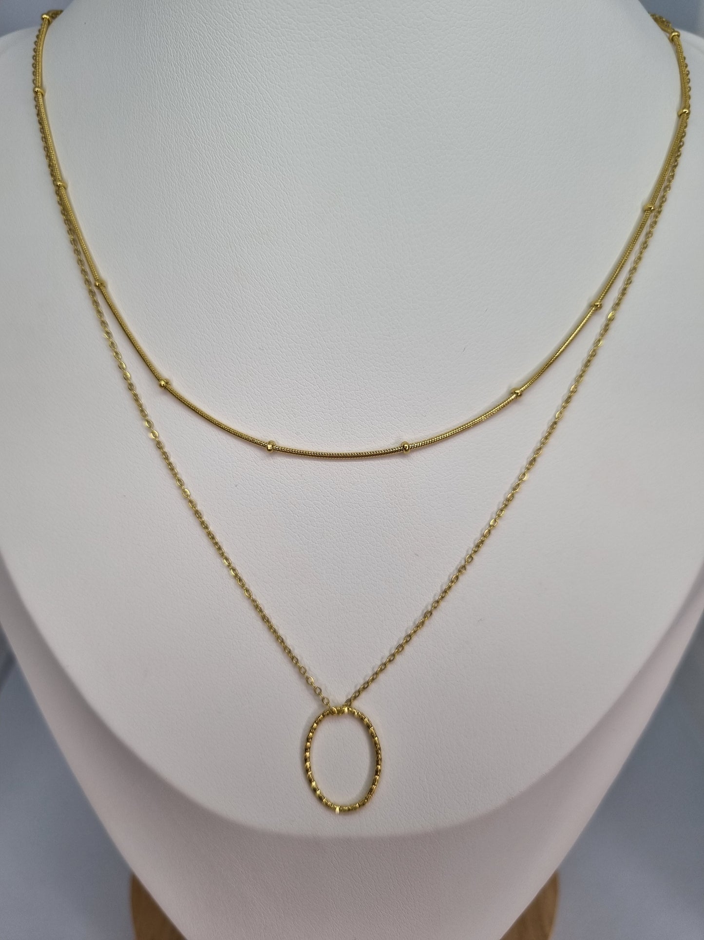 DALHIA - Collier multi-chaîne dorée