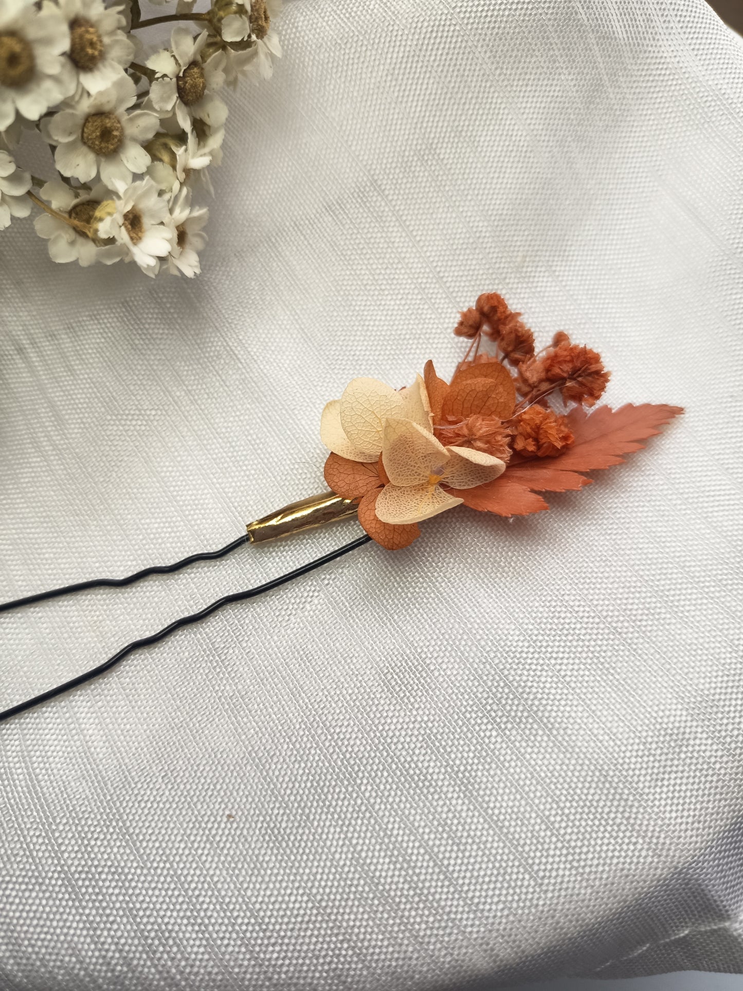 Epingle à Cheveux en Fleurs Séchées